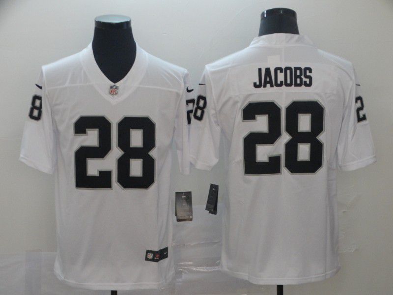 Men Oakland Raiders #28 Jacobs White Nike Vapor Untouchable Limited Player NFL Jerseys
